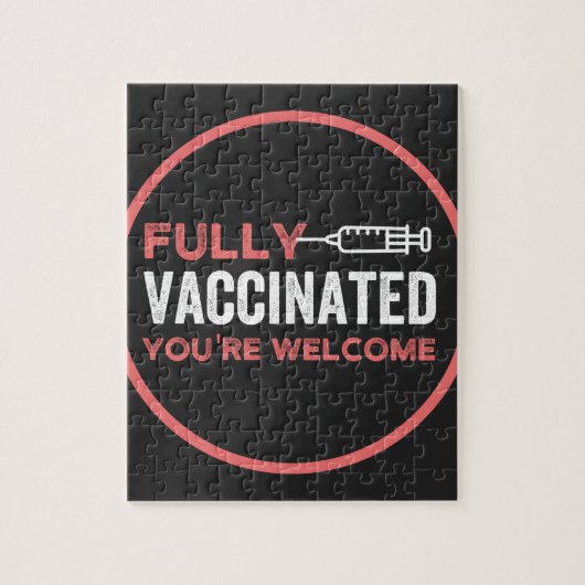 volledig gevaccineerd, gevaccineerd, vaccin, IT-en Legpuzzel (Verticaal)