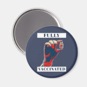 Volledig gevaccineerd - ingeënt magneet (Voorkant / Achterkant)
