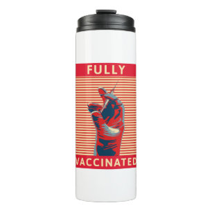 Volledig gevaccineerd thermosbeker