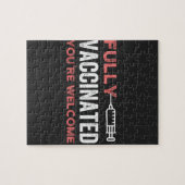 Volledig gevaccineerd U bent welkom Legpuzzel (Horizontaal)