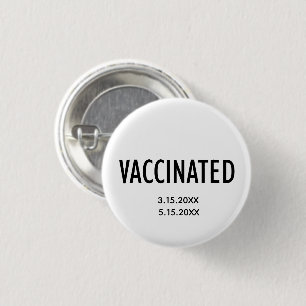 Volledig gevaccineerde Button