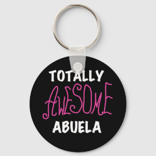 Volledig Geweldige Abuela Pink T-shirts en cadeaut Sleutelhanger