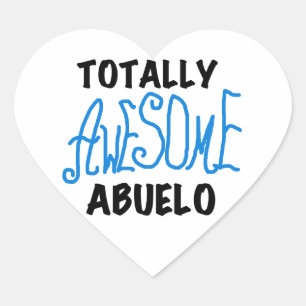 Volledig Geweldige Abuelo Tshirts en geschenken Hart Sticker