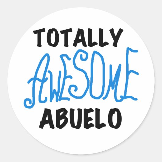 Volledig Geweldige Abuelo Tshirts en geschenken Ronde Sticker (Voorkant)