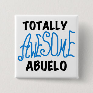 Volledig Geweldige Abuelo Tshirts en geschenken Vierkante Button 5,1 Cm