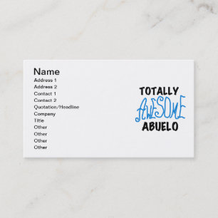 Volledig Geweldige Abuelo Tshirts en geschenken Visitekaartje