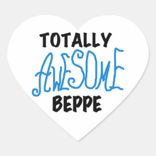 Volledig Geweldige Beppe Tshirts en geschenken Hart Sticker