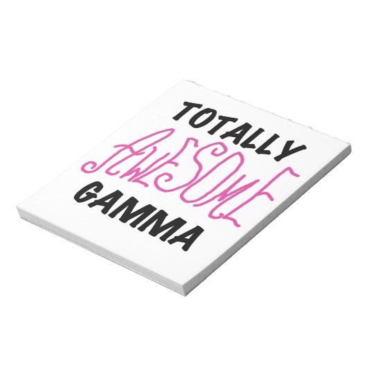Volledig Geweldige Gamma Roze Gifts Notitieblok (Gedraaid)