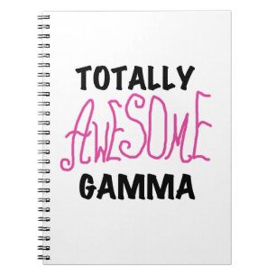 Volledig Geweldige Gamma Roze Gifts Notitieboek