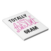 Volledig Geweldige gram roze cadeaus Notitieblok (Schuin)