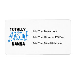 Volledig Geweldige Nanna Blue T-shirts en GIfts Etiket