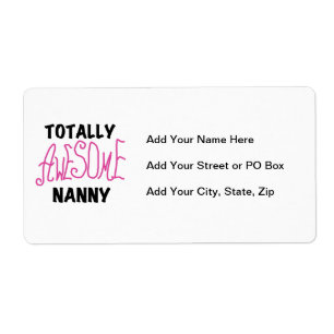 Volledig Geweldige nanny Pink T-shirts en cadeautj Etiket