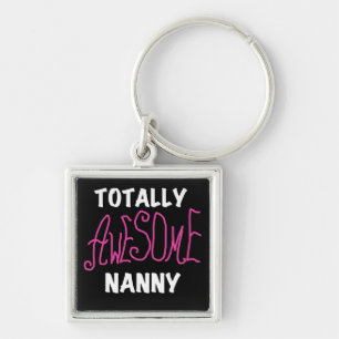 Volledig Geweldige nanny Pink T-shirts en cadeautj Sleutelhanger