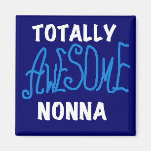 Volledig Geweldige nonna Blue T-shirts en cadeautj Magneet