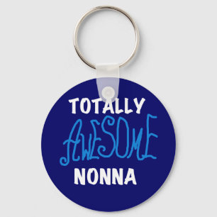 Volledig Geweldige nonna Blue T-shirts en cadeautj Sleutelhanger
