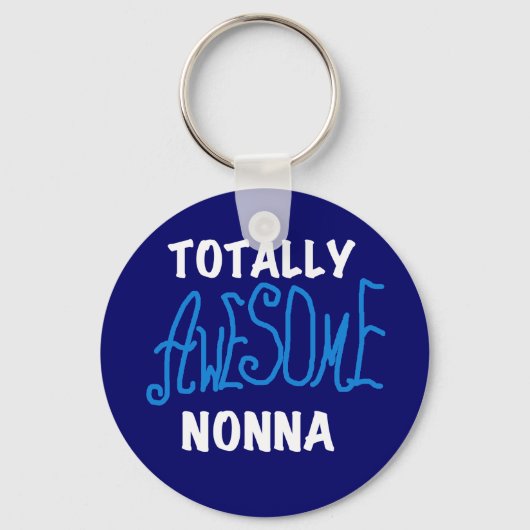 Volledig Geweldige nonna Blue T-shirts en cadeautj Sleutelhanger (Voorkant)