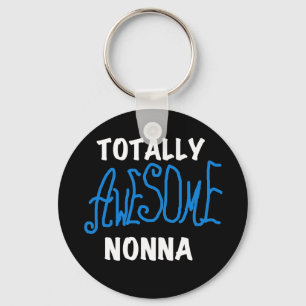 Volledig Geweldige nonna Blue T-shirts en cadeautj Sleutelhanger