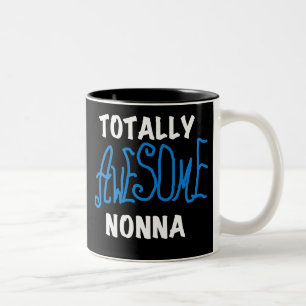Volledig Geweldige nonna Blue T-shirts en cadeautj Tweekleurige Koffiemok
