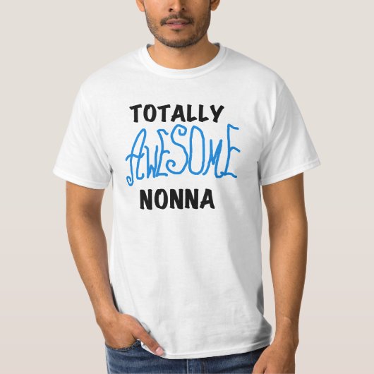 Volledig Geweldige Nonna Blue T-shirts en geschenk (Voorkant)