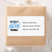 Volledig Geweldige Nonna Blue T-shirts en geschenk Etiket (Insitu)