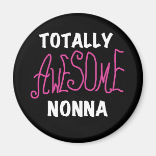 Volledig Geweldige Nonna Pink T-shirts en geschenk Magneet