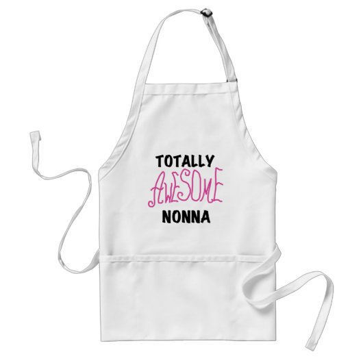 Volledig Geweldige nonna roze T-shirts en cadeautj Standaard Schort (Voorkant)