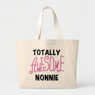 Volledig Geweldige nonnie Pink Tshirts en cadeautj Grote Tote Bag