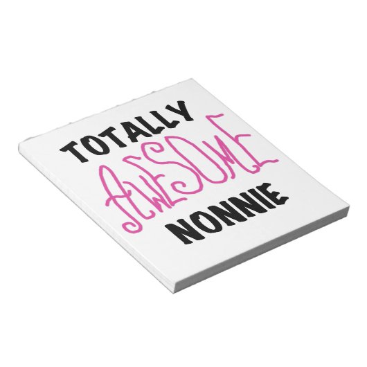 Volledig Geweldige nonnie Pink Tshirts en cadeautj Notitieblok (Schuin)