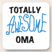 Volledig Geweldige Oma Blue T-shirts en geschenken Bier Onderzetter (Voorkant)