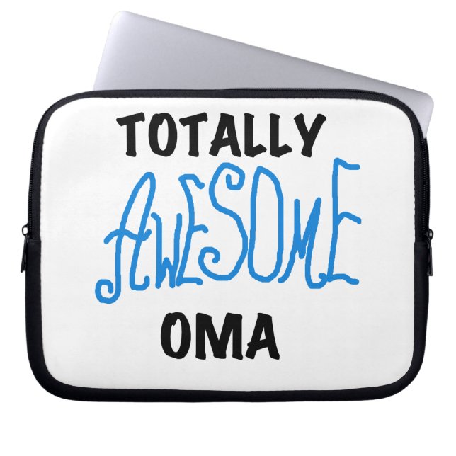 Volledig Geweldige Oma Blue T-shirts en geschenken Laptop Sleeve (Voorkant)