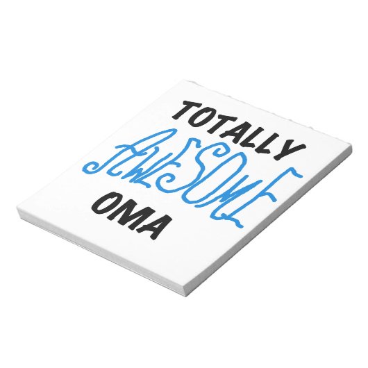 Volledig Geweldige Oma Blue T-shirts en geschenken Notitieblok (Gedraaid)