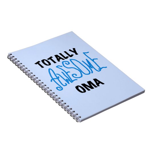 Volledig Geweldige Oma Blue T-shirts en geschenken Notitieboek (Rechterzijde)