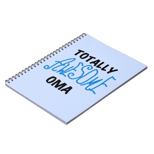 Volledig Geweldige Oma Blue T-shirts en geschenken Notitieboek (Linkerzijde)
