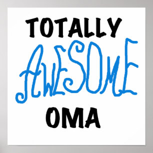 Volledig Geweldige Oma Blue T-shirts en geschenken Poster