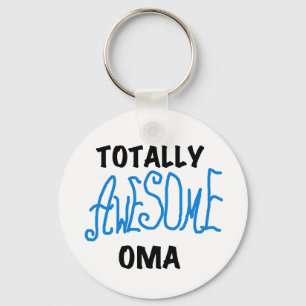 Volledig Geweldige Oma Blue T-shirts en geschenken Sleutelhanger