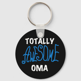 Volledig Geweldige Oma Blue T-shirts en geschenken Sleutelhanger