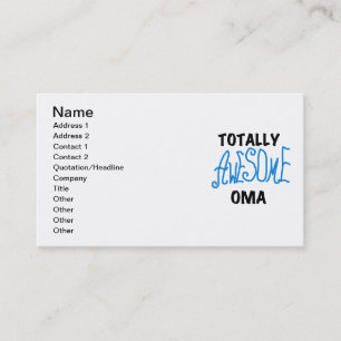 Volledig Geweldige Oma Blue T-shirts en geschenken Visitekaartje