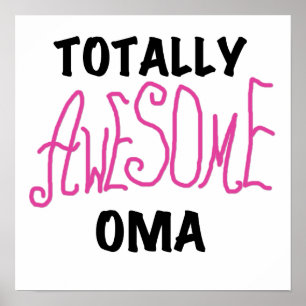 Volledig Geweldige Oma Pink T-shirts en geschenken Poster
