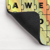 Volledig Geweldige pap Puzzle Yellow/Brown Muismat (Hoek)