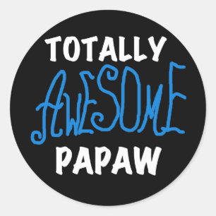 Volledig Geweldige Papaw T-shirts en geschenken Ronde Sticker