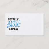 Volledig Geweldige Papaw T-shirts en geschenken Visitekaartje (Achterkant)