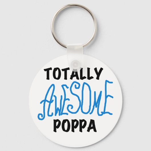 Volledig Geweldige Poppa Tshirts en cadeautjes Sleutelhanger (Voorkant)