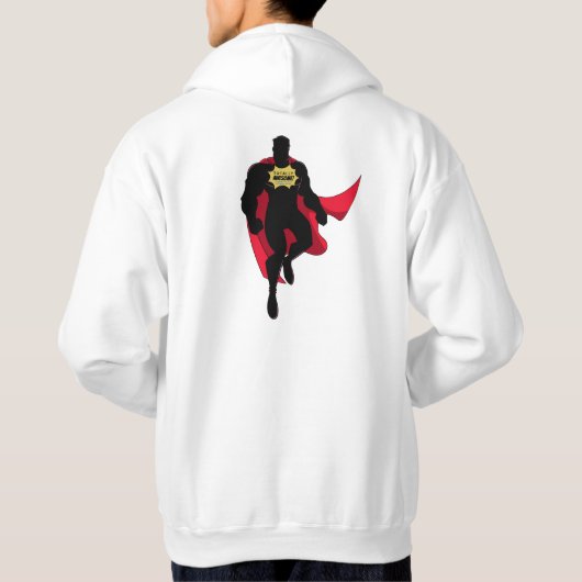 Volledig Geweldige superheld Hoodie (Achterkant)