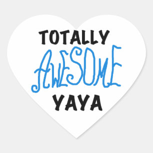 Volledig Geweldige Yaya T-shirts en geschenken Hart Sticker