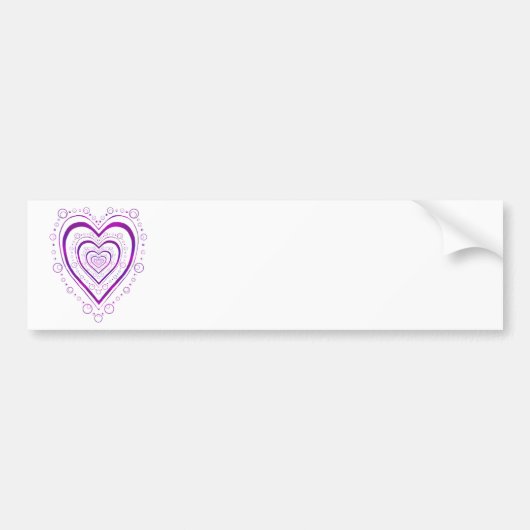 Volledig hart bumpersticker (Voorkant)