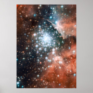 Volledig Hubble ACS-Afbeelding van NGC 3603 Poster