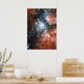 Volledig Hubble ACS-Afbeelding van NGC 3603 Poster (Keuken)