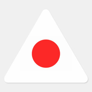 Volledig Japanse vlag Driehoek Sticker