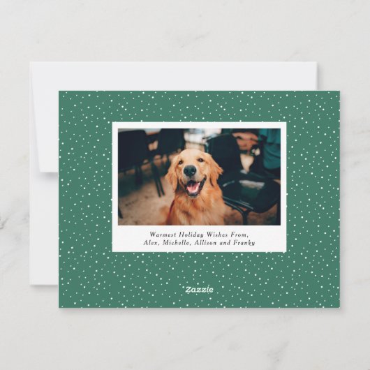 Volledig kerstfeest met penseelscript feestdagenkaart (Achterkant)