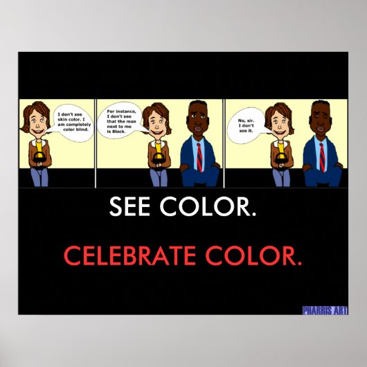 Volledig kleurenblind Poster (Voorkant)